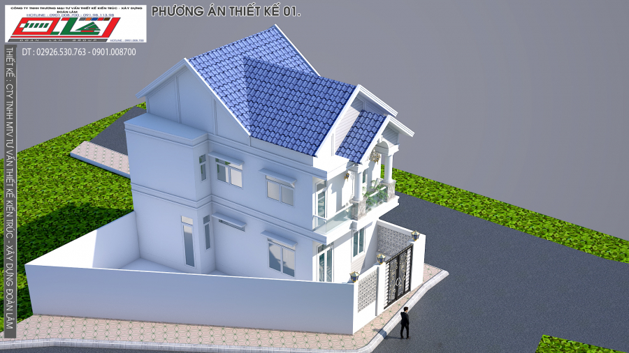 BIỆT THỰ PHỐ 03 MẶT TIỀN ĐƯỜNG - TRUNG TÂM QUẬN TP.CẦN THƠ - MẪU 02